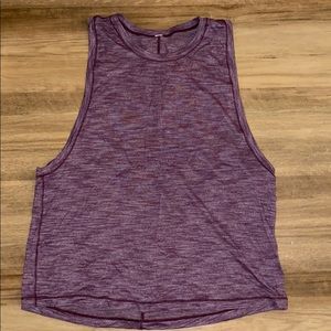 lululemon athletica Purple Heather Muscle Tank Top